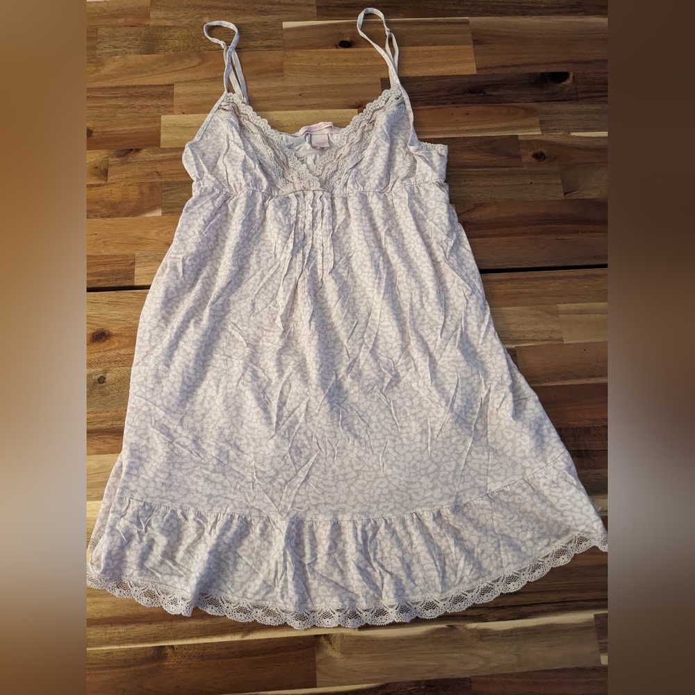 Victoria's Secret leopard print babydoll slip
